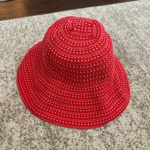 Lupo Canada Red & White Bucket Hat O/S